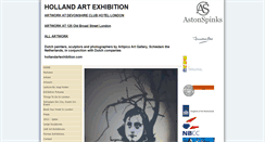 Desktop Screenshot of hollandartexhibition.com